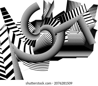 Resumen de fondo de líneas de medio tono, patrón dinámico geométrico, textura de diseño moderno vectorial.