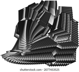 Abstract halftone lines background, geometric dynamic pattern, vector mdern design texture.