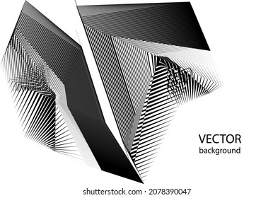 Abstract halftone lines background, geometric dynamic pattern, vector modern design texture.