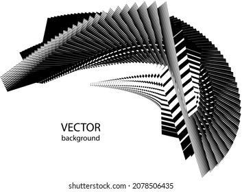 Abstract halftone lines background, geometric dynamic pattern, vector modern design texture.