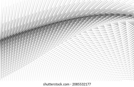 Resumen de fondo de líneas de medio tono, patrón dinámico geométrico, textura de diseño moderno vectorial.
