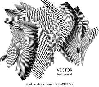 Abstract halftone lines background, geometric dynamic pattern, vector modern design texture.
