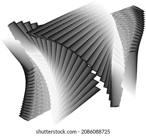 Resumen de fondo de líneas de medio tono, patrón dinámico geométrico, textura de diseño moderno vectorial.