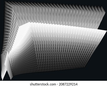 Abstract halftone lines background, geometric dynamic pattern, vector modern design texture.