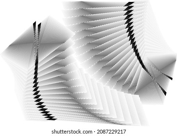 Abstrakte Halbtonlinien Hintergrund, geometrisches dynamisches Muster, Vektordesign-Textur.