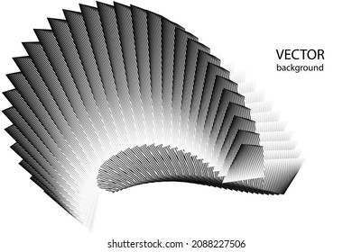 Abstract halftone lines background, geometric dynamic pattern, vector modern design texture.