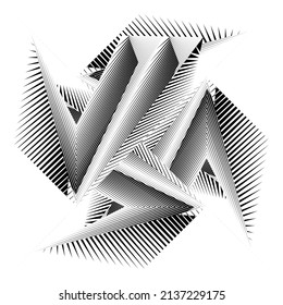 Abstract halftone lines background, geometric dynamic pattern, vector modern design texture.