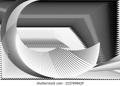Abstract halftone lines background, geometric dynamic pattern, vector modern design texture.