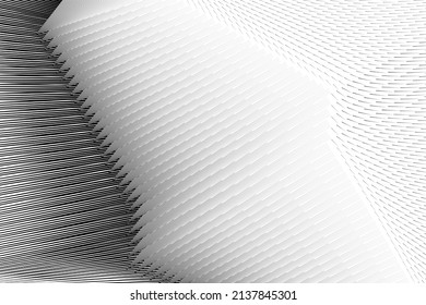 Abstract halftone lines background, geometric dynamic pattern, vector modern design texture.