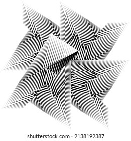 Abstract halftone lines background, geometric dynamic pattern, vector modern design texture.