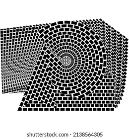 Abstract halftone lines background, geometric dynamic pattern, vector modern design texture.