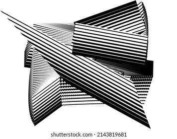 Abstract halftone lines background, geometric dynamic pattern, vector modern design texture.