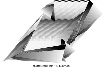 Abstract halftone lines background, geometric dynamic pattern, vector modern design texture.