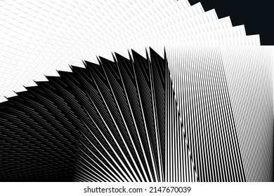 Abstract halftone lines background, geometric dynamic pattern, vector modern design texture.