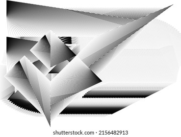 Abstrakte Halbtonlinien Hintergrund, geometrisches dynamisches Muster, Vektordesign-Textur.