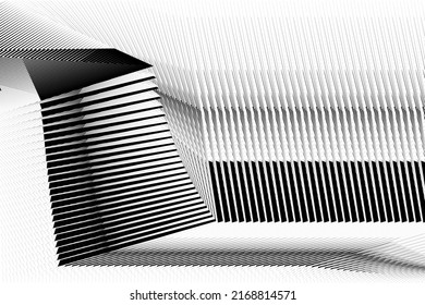Resumen de fondo de líneas de medio tono, patrón dinámico geométrico, textura de diseño moderno vectorial.