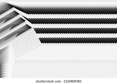 Resumen de fondo de líneas de medio tono, patrón dinámico geométrico, textura de diseño moderno vectorial.