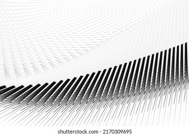 Abstract halftone lines background, geometric dynamic pattern, vector modern design texture for card, banner, cover, poster, flyer.