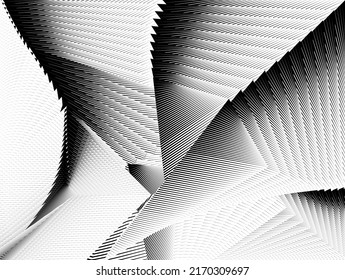 Abstract halftone lines background, geometric dynamic pattern, vector modern design texture.
