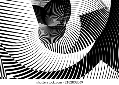 Resumen de fondo de líneas de medio tono, patrón dinámico geométrico, textura de diseño moderno vectorial.