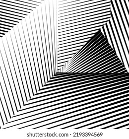 Abstract halftone lines background, geometric dynamic pattern, vector modern design texture.