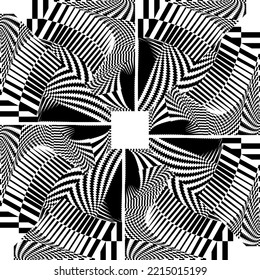 fondo de líneas de semitono abstracto patrón dinámico geométrico textura vectorial