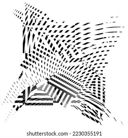 fondo de líneas de medio tono abstracto patrón geométrico dinámico vector elemento de diseño moderno