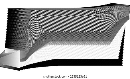 abstract halftone lines background, geometric dynamic pattern, vector modern design texture