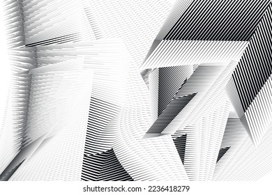 fondo abstracto de líneas de medio tono, patrón dinámico geométrico, textura de diseño vectorial moderno