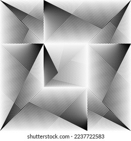 abstrakter Hintergrund, geometrisches dynamisches Muster, Vektordesign-Element