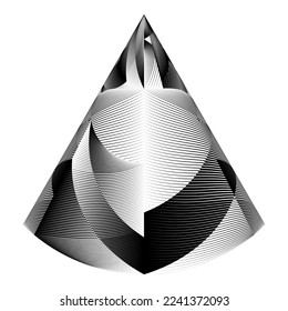 abstrakter Hintergrund, geometrisches dynamisches Muster, Vektordesign-Element