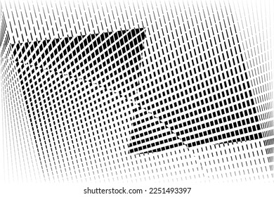abstrakter Hintergrund, geometrisches dynamisches Muster, modernes Vektordesign, schwarz-weiße Textur
