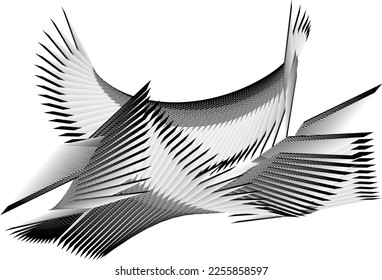 abstract halftone lines background, geometric dynamic pattern, vector modern design texture