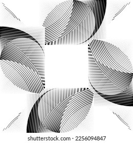 abstract halftone lines background, geometric dynamic pattern, vector modern design texture