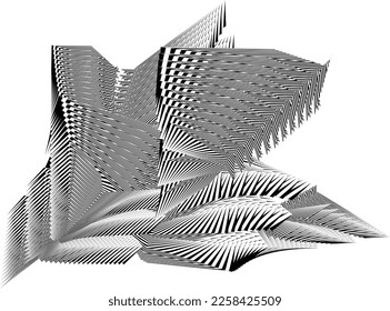 abstract halftone lines background, geometric dynamic pattern, vector modern design texture