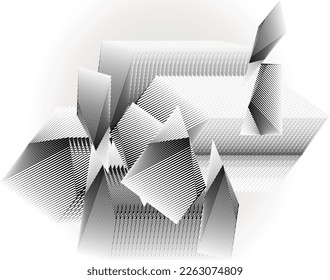 abstract halftone lines background, geometric dynamic pattern, vector modern design texture