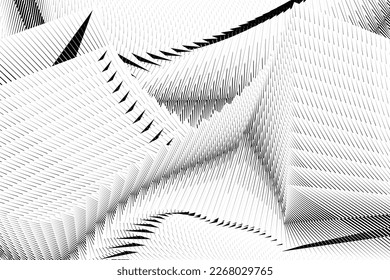 fondo abstracto de líneas de medio tono, patrón dinámico geométrico, textura de diseño vectorial moderno