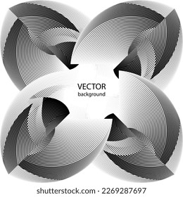 fondo abstracto de líneas de medio tono, patrón geométrico dinámico, elemento de diseño vectorial moderno