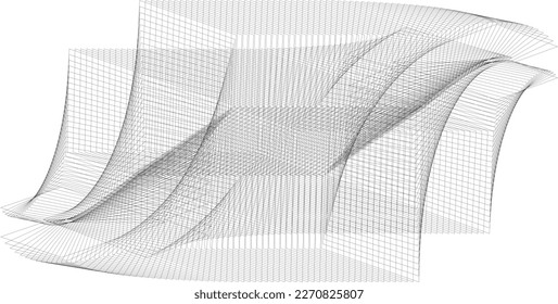 abstract halftone lines background, geometric dynamic pattern, vector modern design texture