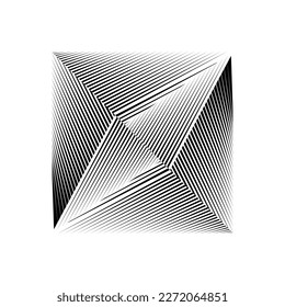 abstract halftone lines background, geometric dynamic pattern, vector modern design element