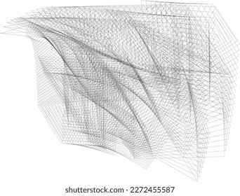 abstract halftone lines background, geometric dynamic pattern, vector modern design texture
