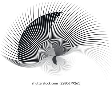 abstract halftone lines background, geometric dynamic pattern, vector modern design texture