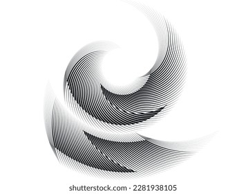abstrakter Hintergrund, geometrisches dynamisches Muster, modernes Vektordesign, schwarz-weiße Textur
