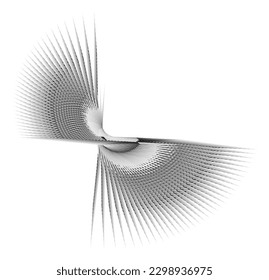 abstrakter Hintergrund, geometrisches dynamisches Muster, modernes Vektordesign, schwarz-weiße Textur