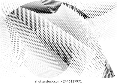 abstract halftone lines background, geometric dynamic pattern, vector modern design texture