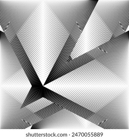abstract halftone lines background, geometric dynamic pattern, vector modern design element