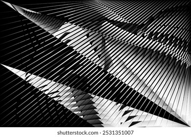 plano de fundo de linhas de meio-tom abstratas, padrão dinâmico geométrico, textura de design moderno vetorial