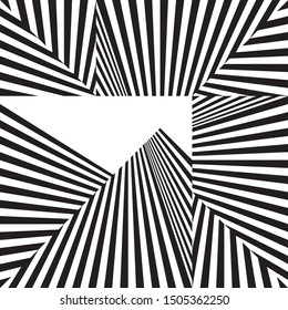 Abstract halftone lines background, minimal geometric dynamic pattern, vector modern design black and white texture.