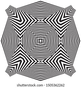 Abstract halftone lines background, minimal geometric dynamic pattern, vector modern design black and white texture.