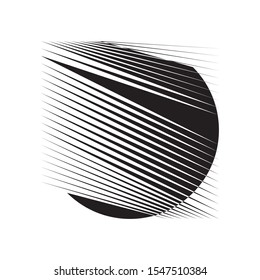 Abstract halftone lines background, minimal geometric dynamic pattern, vector modern design texture.